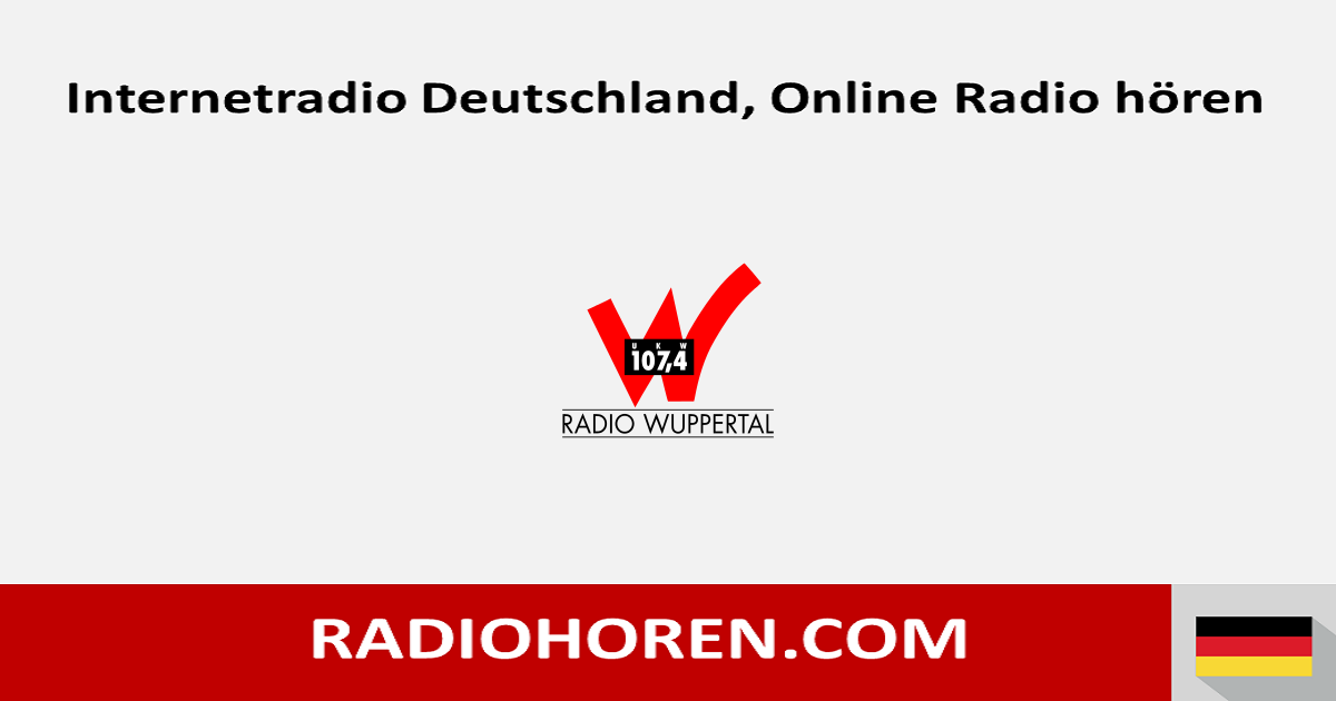 Radio Wuppertal webradio, online radio hören